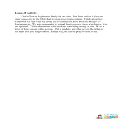 Confession - Activity - Grades 3-5